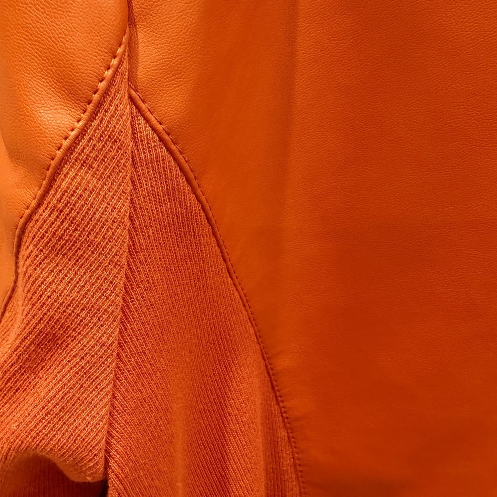 Marc New York Faux Orange Leather Moto Jacket - NWOT. - Picture 6 of 12